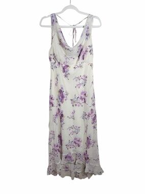 Vintage Y2K Be Smart Midi Dress Floral Spring Size 15/16(Modern day 12)